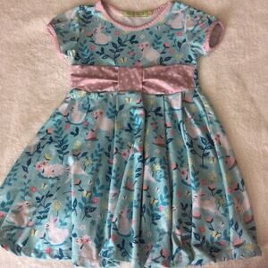 Millie Loves Lily Girl's Dress Size 4 Minty Green/ Pink
